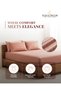 210TC Cotton Satin Double Stripes Bed Sheet Set 3PC | Soft Breathable Satin Flat Sheet 206x250 cm | OEKO-TEX & ECAS Certified - 2