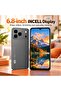 C idea C17 Pro Max Smartphone, 6.8-Inch Incell HD Display, Android 15, 6GB RAM, 64GB Storage, 5800mAh Battery, Dual SIM 4G, 5GHz Wi‑Fi, 13MP Rear & 5MP Front Camera (Grey) - 4