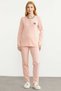 Piping Detailed Buttoned Pajama Set - Salmon