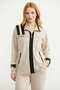Scuba Fabric Tunic Tracksuit Set - Stone - 2