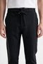 Men's 2-Piece Jogger Pants with Stripes, Zipper, Buttons, and Zippered Pockets, Regular Fit - 3