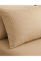 210TC Cotton Satin Double Stripes Bed Sheet Set 3PC | Soft Breathable Satin Flat Sheet 206x250 cm | OEKO-TEX & ECAS Certified - 6
