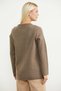Wool Thick Embroidered Knitwear Jacket - Milk Coffee - 6