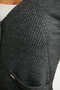 V-Neck Knitwear Cardigan with Pockets - Anthracite - 3