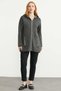 Hooded Long Pocket Knitwear Cardigan - Anthracite - 5