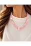 Handmade Pink Quartz Natural Stone Necklace with Pearl Heart Detail and Pink Quartz Pendant for Women - 2