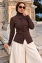 Self-Tie Knitwear Cardigan Tsd260323 Brown - 3