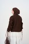 Women's Lace Detailed Knitwear Cardigan Brown - 5