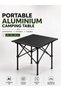 Portable Folding Camping Table, Waterproof Aluminum Top, 30kg Load, Compact Outdoor Picnic Table