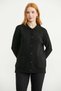 Shirt Collar Buttoned Wool Knitwear Cardigan - Black - 3