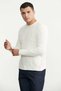 Round Neck Motif Knit Sweater - Bone Color - 4