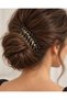 Leaf Motif Stone Hair Accessory
