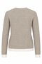Light Mink - White Patchwork Sweater - 251074 - 2