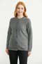 Zero Collar Buttoned Wool Knitwear Cardigan - Gray - 3