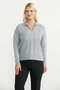 Polo Collar Oversize Knitwear Sweater - Gray