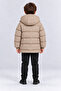 Boy's Hooded Plush Lined Winter Puffer Coat with Zipper Pockets Ak4301 - 5