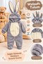 Gray Rabbit Welsoft Baby Jumpsuit