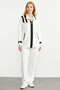 Scuba Fabric Tunic Tracksuit Set - Ecru - 5