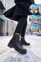 Brown Genuine Leather, Fur Inside, Cold Resistant, Rubber Sole, Zippered Women's Boots Z1154 - 3