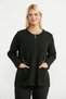 Embroidery Detailed Wool Knitwear Jacket - Black - 2