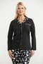 Patterned Buttoned Pajama Set - Black - 3