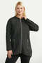 Hooded Long Pocket Knit Cardigan - Black - 3