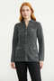 Long Knit Cardigan with Large Pockets - Dark Gray - 3
