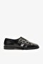 Mabel Black Leather Women's Studded Loafer