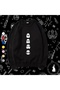 Design Printed Cotton 3 Thread Threaded Crew Neck Oversize Sweatshirt