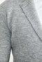 Shawl Collar Pocketed Knitwear Jacket - Light Gray - 5