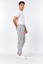 Men's Gray Ribbed Cuffed Regular Baggy Winter Sweatpants - 3