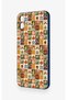 Samsung A05 Compatible Autumn Themed Patchwork Patterned Silicone Case - 4