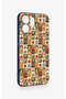 Oppo Reno 14F Compatible Autumn-Themed Patchwork Patterned Silicone Case - 3