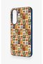 Samsung A27 Compatible Autumn Themed Patchwork Patterned Silicone Case - 4