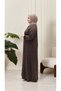 Women's Plus Size Square Neck Modal Combed Cotton Dress - 5