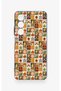 Realme C65 Compatible Autumn Themed Patchwork Patterned Silicone Case - 2