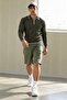 Men's Comfortable Premium Zippered Khaki Sweater - 6