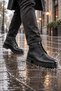 Orven Genuine Leather Lace-Up Men's Classic Casual Daily Boots - 4
