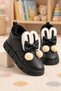 Pi̇pa Rabbit Ear Bow and Pompom Detailed Baby Girl Winter Boots with Fur Inside