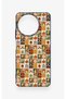 Realme 11 Compatible Autumn Themed Patchwork Patterned Silicone Case - 2