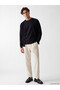 Ozmarka New Season Black Regular Fit V-Neck Men's Knitwear Cardigan - 2