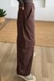 Brown Detachable Shirt Detailed Cargo Pants - 8