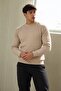 Men's Crew Neck Casual Stone Sweater - 3