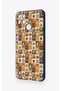 Realme C21Y Compatible Autumn Themed Patchwork Patterned Silicone Case - 4