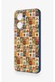 Redmi A5 Compatible Autumn Themed Patchwork Patterned Silicone Case - 4