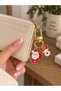 Christmas Themed New Year Keychain and Bag Charm Mixed Model with Minimal Figures, 1 Piece - 4