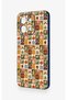 Vivo Y28 Compatible Autumn Themed Patchwork Patterned Silicone Case - 4