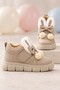 Pi̇pa Rabbit Ear Bow and Pompom Detailed Baby Girl Winter Boots with Fur Inside - 3
