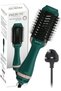 RE-2513 1200W Hair Styler Hot Air Styler One-Step Volumizer Hair Dryer Brush Green