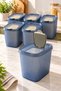 6-Piece Kitchen Food Organizer Set with Removable Dividers and Covers - 8